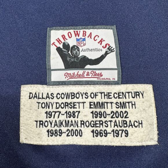 Mitchell & Ness Throwbacks Dallas Cowboys Of The Century Jersey Size 58 Blue - Picture 3 of 16
